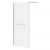 Matrix 10mm Glass Wetroom Screen (850 x 1900mm) inc. Chrome Retaining Arm