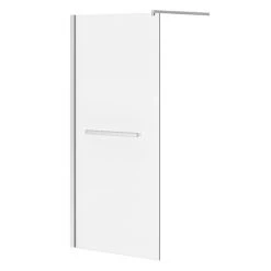 Matrix 10mm Glass Wetroom Screen (880 x 1900mm) inc. Chrome Retaining Arm