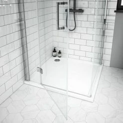 Apollo Frameless LH Hinged Door Square Enclosure -Shower Enclosure Ranges Shop AHDSQLH detail4 460