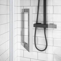 Apollo Frameless RH Hinged Door Square Enclosure 6 Apollo Frameless RH Hinged Door Square Enclosure -Shower Enclosure Ranges Shop AHDSQRH DETAIL2 460