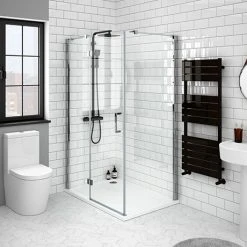 Apollo Frameless LH Hinged Door Rectangular Enclosure