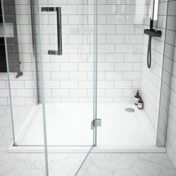 Apollo Frameless RH Hinged Door Rectangular Enclosure -Shower Enclosure Ranges Shop APHDELH d4 460