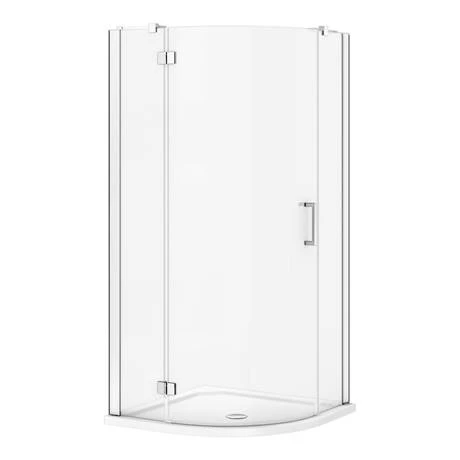 Apollo 900x900mm Frameless Single Door Quadrant Enclosure + Tray 3 Apollo 900x900mm Frameless Single Door Quadrant Enclosure + Tray - Image 3