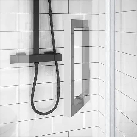 Apollo 900x900mm Frameless Single Door Quadrant Enclosure + Tray 4 Apollo 900x900mm Frameless Single Door Quadrant Enclosure + Tray - Image 4