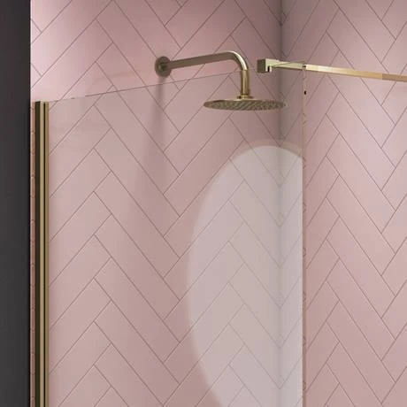 Arezzo 1700 x 800 Brushed Brass Wet Room (inc. Screen + Tray) 4 Arezzo 1700 x 800 Brushed Brass Wet Room (inc. Screen + Tray) - Image 4