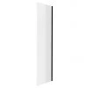 Arezzo 800 x 1950 Matt Black Frameless Side Panel (8mm Glass)