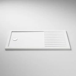 Arezzo 1400 x 900 Fluted Glass Brushed Brass Walk In Enclosure (inc. Main Screen, Side Panel + Tray) 9 Arezzo 1400 x 900 Fluted Glass Brushed Brass Walk In Enclosure (inc. Main Screen, Side Panel + Tray) -Shower Enclosure Ranges Shop AZFGBB149E d3 460