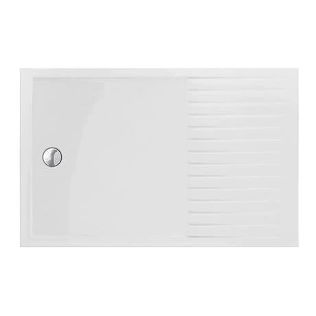 Arezzo 1400 x 900 Grey Tinted Glass Wet Room (inc. 800mm Screen, Return, Side Panel + Tray) 2 Arezzo 1400 x 900 Grey Tinted Glass Wet Room (inc. 800mm Screen, Return, Side Panel + Tray) - Image 2