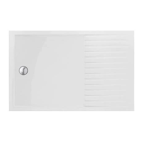 Venice 1400 x 900 Matt Black Abstract Grid Wet Room (incl. Screen, Side Panel + Tray) 2 Venice 1400 x 900 Matt Black Abstract Grid Wet Room (incl. Screen, Side Panel + Tray) - Image 2