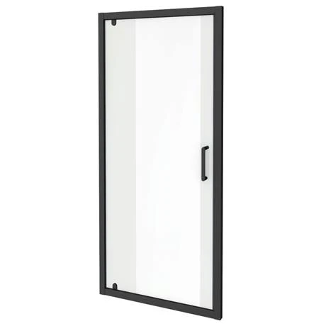 Toreno Matt Black 800 x 1850 Pivot Shower Door 3 Toreno Matt Black 800 x 1850 Pivot Shower Door - Image 3