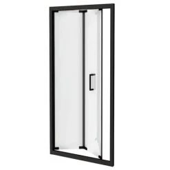Toreno Matt Black 900 x 1850 Bi-Fold Shower Door 5 Toreno Matt Black 900 x 1850 Bi-Fold Shower Door -Shower Enclosure Ranges Shop BLK9BFD d2 460