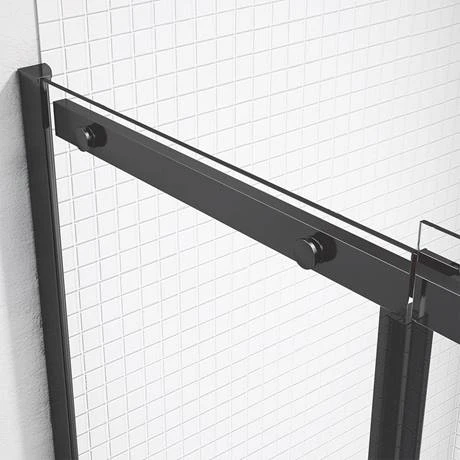 Merlyn Black Sliding Shower Door 4 Merlyn Black Sliding Shower Door - Image 4