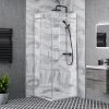 Nova Square 800 x 800mm Frameless Corner Entry Shower Enclosure
