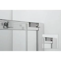 Crosswater 900 x 900mm Clear 6 Quadrant Double Door Shower Enclosure - CAQDS0900 -Shower Enclosure Ranges Shop CAQDS0800 D2 460 1