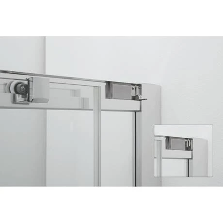 Crosswater 1200 x 800mm Clear 6 Offset Quadrant Single Door Shower Enclosure - CAQSSC12X8 2 Crosswater 1200 x 800mm Clear 6 Offset Quadrant Single Door Shower Enclosure - CAQSSC12X8 - Image 2