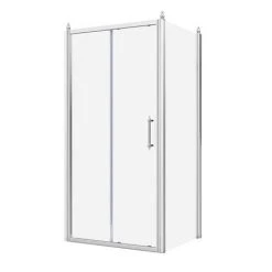 Chatsworth Traditional 1000 x 900mm Sliding Door Shower Enclosure without Tray -Shower Enclosure Ranges Shop CT108SDENT d3 460