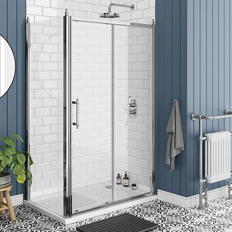 Chatsworth Traditional 1200 x 800mm Sliding Door Shower Enclosure + Tray 1 Chatsworth Traditional 1200 x 800mm Sliding Door Shower Enclosure + Tray