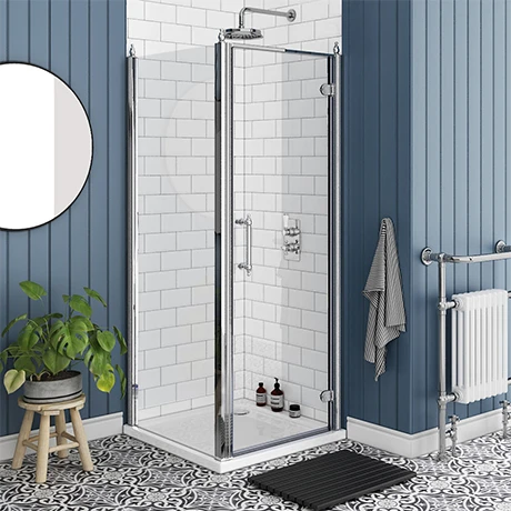 Chatsworth Traditional 900 x 900mm Hinged Door Shower Enclosure without Tray 1 Chatsworth Traditional 900 x 900mm Hinged Door Shower Enclosure without Tray