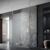 Hudson Reed Free Standing Wet Room Screen with Double Ceiling Posts