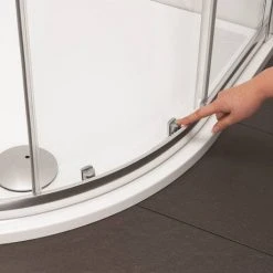 Crosswater 900 x 900mm Kai 6 Quadrant Double Door Shower Enclosure - KLQDS0900 -Shower Enclosure Ranges Shop KLQDS0800 D4 460 1