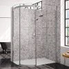 Merlyn 10 Series 1000 x 800mm LH 1 Door Offset Quadrant Enclosure