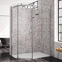 Merlyn 10 Series 1200 x 800mm LH 1 Door Offset Quadrant Enclosure