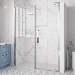 Merlyn 10 Series Pivot Shower Door & Inline Panel