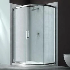 Merlyn 6 Series 900 x 760mm 1 Door Offset Quadrant Shower Enclosure