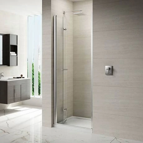 Merlyn 8 Series Frameless Hinged Bifold Shower Door 2 Merlyn 8 Series Frameless Hinged Bifold Shower Door - Image 2