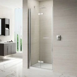 Merlyn 8 Series Frameless Hinged Bifold Shower Door
