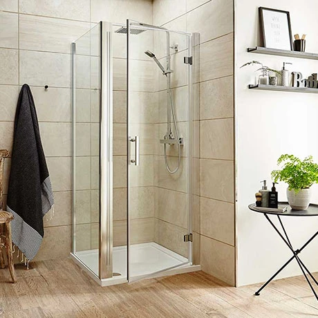 Toreno 8mm Square Hinged Door Shower Enclosure - Easy Fit 1 Toreno 8mm Square Hinged Door Shower Enclosure - Easy Fit