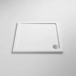 Monza 900 x 900mm Bi-Fold Door Shower Enclosure + Pearlstone Tray -Shower Enclosure Ranges Shop MZBF9ET d3 460