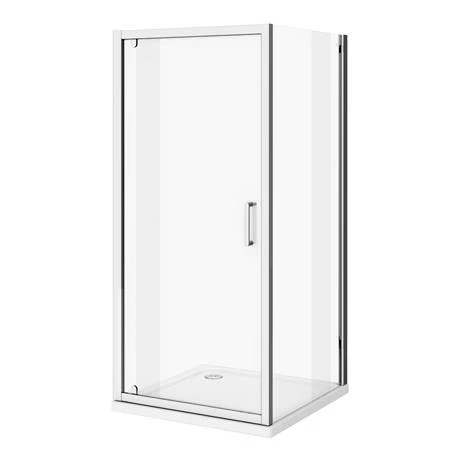 Monza 900 x 900mm Pivot Door Shower Enclosure without Tray 2 Monza 900 x 900mm Pivot Door Shower Enclosure without Tray - Image 2