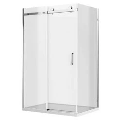 Nova Frameless 1600 x 900 Sliding Door Shower Enclosure -Shower Enclosure Ranges Shop NV169SE d1 460