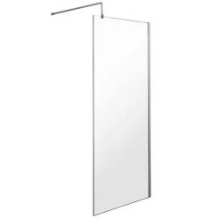 Nova 1000 x 1000 Square Wet Room (1000mm Screen + Tray) -Shower Enclosure Ranges Shop NVSQ10 d1 460