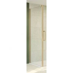 Crosswater Optix 10 Brushed Brass Side Panel for Pivot Door with Inline