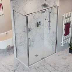 Crosswater Optix 10 Polished Stainless Steel Side Panel for Pivot Door with Inline 5 Crosswater Optix 10 Polished Stainless Steel Side Panel for Pivot Door with Inline -Shower Enclosure Ranges Shop OXPDSPSC0800 D2 460