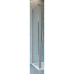 Crosswater Optix 10 Brushed Stainless Steel Side Panel for Pivot Door with Inline
