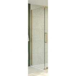 Crosswater Optix 10 Brushed Brass Side Panel for Sliding Door