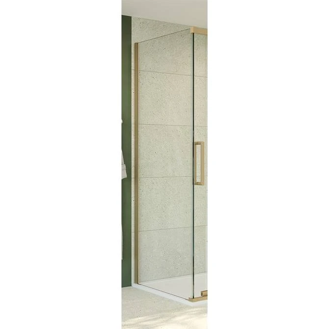 Crosswater Optix 10 Brushed Brass Side Panel for Sliding Door 1 Crosswater Optix 10 Brushed Brass Side Panel for Sliding Door