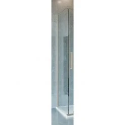 Crosswater Optix 10 Brushed Stainless Steel Side Panel for Sliding Door