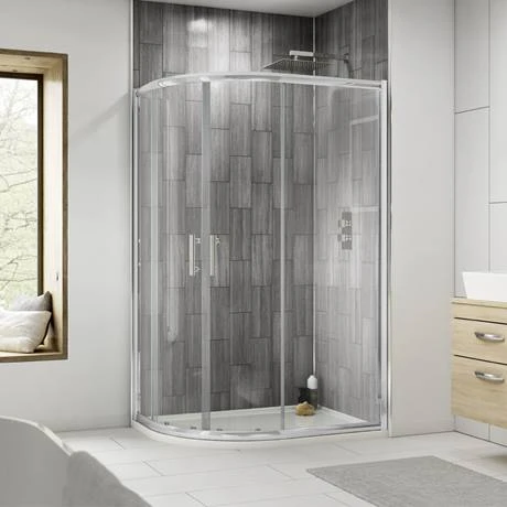 Nuie Pacific Offset Quadrant Shower Enclosure Only - Various Sizes 2 Nuie Pacific Offset Quadrant Shower Enclosure Only - Various Sizes - Image 2