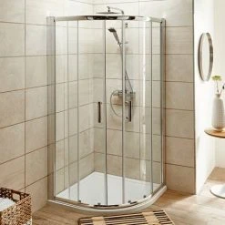 Pacific 1850mm Quadrant Shower Enclosure (Various Sizes) -Shower Enclosure Ranges Shop Pacific Quadrant Shower Enclosure d2 460