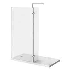Nova 1600 x 800 Wet Room (900mm Screen, Return Panel + Tray)