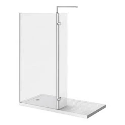 Nova 1700 x 800 Wet Room (1000mm Screen, Return Panel + Tray)