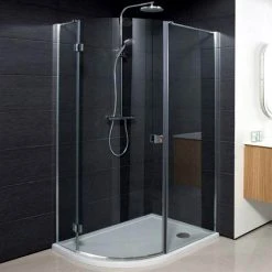 Crosswater Design Offset Quadrant Single Hinged Door Shower Enclosure - Various Size Options