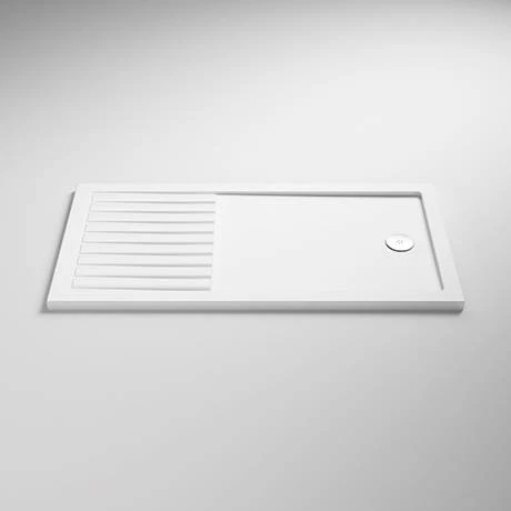 Venice 1600 x 800 Matt Black Abstract Grid Wet Room (incl. Screen, Side Panel + Tray) 4 Venice 1600 x 800 Matt Black Abstract Grid Wet Room (incl. Screen, Side Panel + Tray) - Image 4