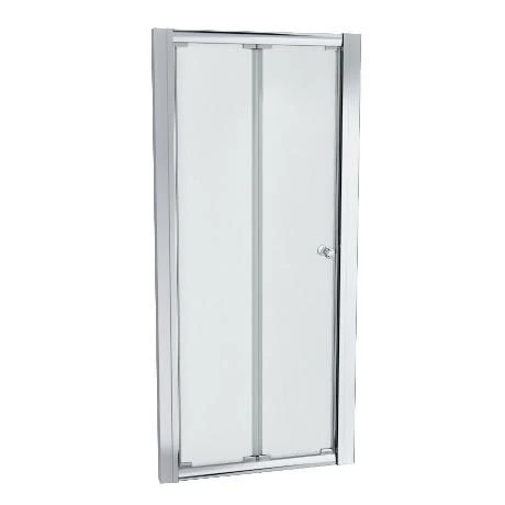 Newark 800 x 800mm Bi-Folding Shower Enclosure + Pearlstone Tray 2 Newark 800 x 800mm Bi-Folding Shower Enclosure + Pearlstone Tray - Image 2